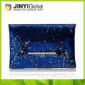 Blue Lady Sparkling Dazzling Sequins Clutch Bags Purse Handbag Evening Party